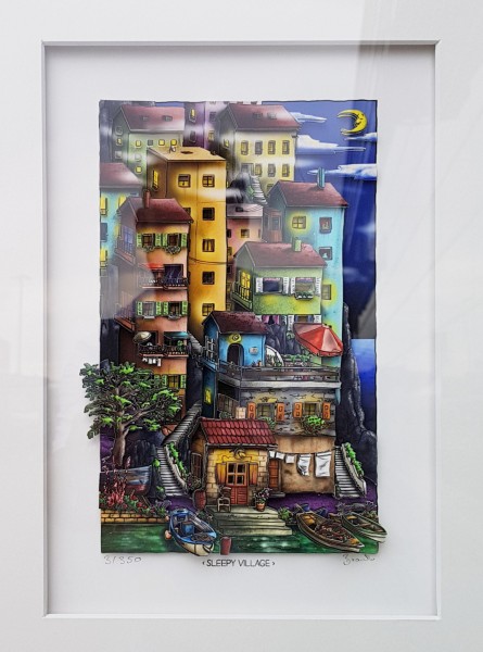 3D Pop Art - Sleepy Village